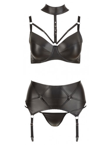 Komplet bielizny Bra Wetlook 85E/L - Wetlook, Vinyl, Datex, Latex - 4