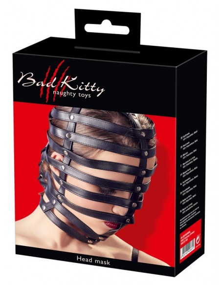 Maska BDSM Bad Kitty Head Mask Cage - Maski i kaptury - 7