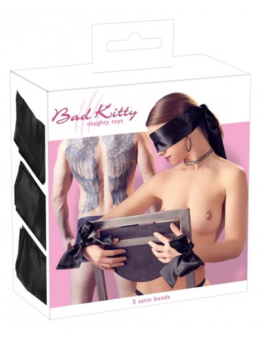 Zestaw BDSM Bad Kitty Satin Ribbon Set - Zestawy BDSM - 1