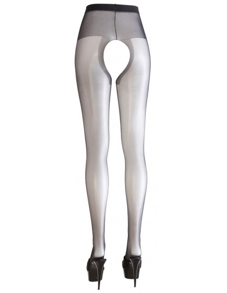 Rajstopy z dziurką Crotchless Tights black 1 - Rajstopy - 3