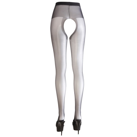 Rajstopy z dziurką Crotchless Tights black 5 - 3