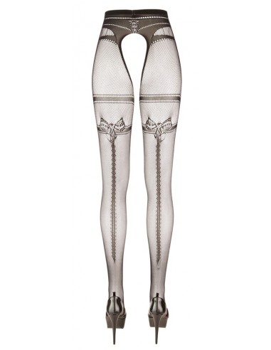 Uwodzicielskie rajstopy Crotchless Tights S/M - Rajstopy - 4
