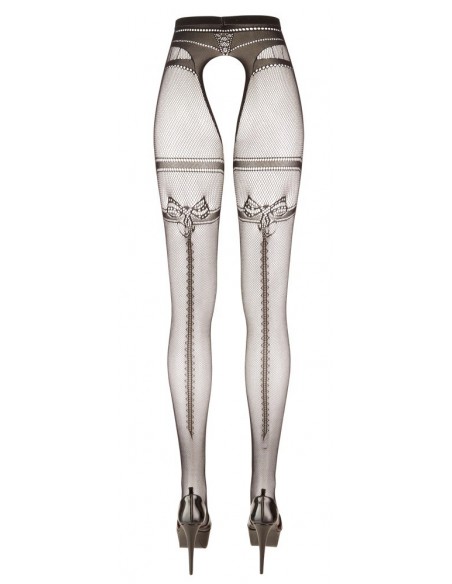 Uwodzicielskie rajstopy Crotchless Tights S/M - Rajstopy - 4