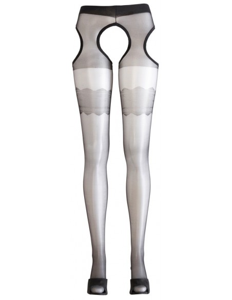 Seksowne rajstopy Tights with garter S - Rajstopy - 4