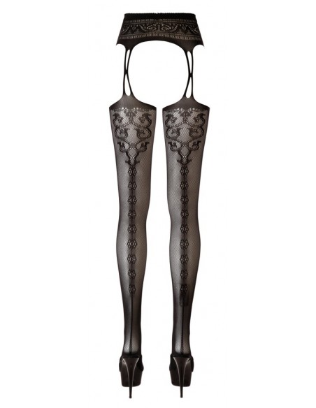 Zdobione rajstopy Susp. Straps + Stockings S/M - Rajstopy - 7