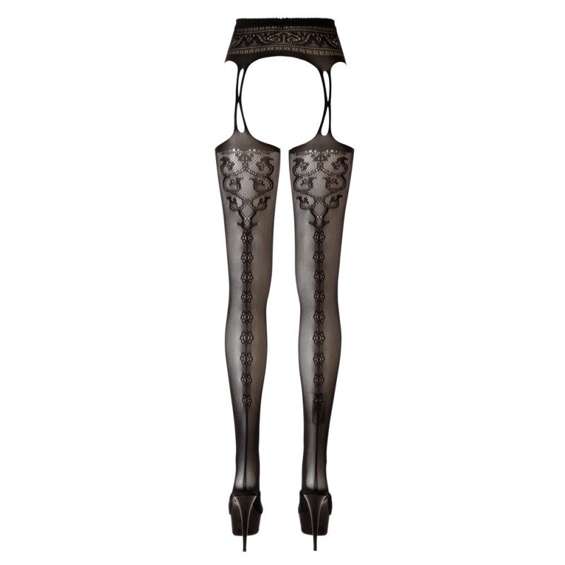 Zdobione rajstopy Susp. Straps + Stockings L/XL - 4