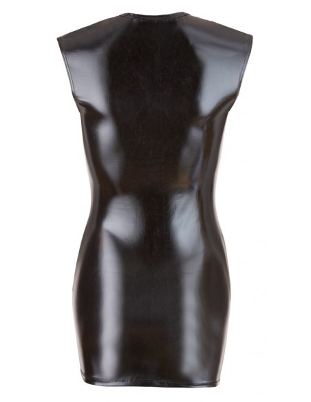 Wyzywająca sukienka Wet Look Dress with Zip S - Wetlook, Vinyl, Datex, Latex - 6