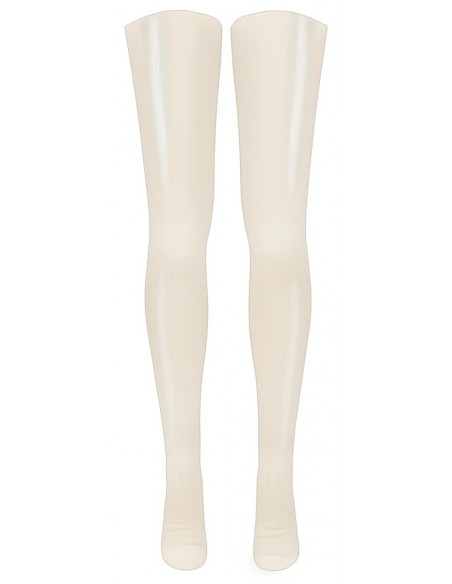 Pończochy Latex Stockings white XS - Pończochy - 4