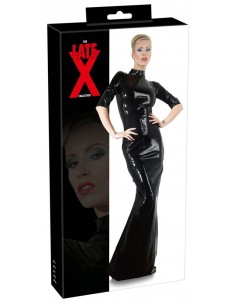 Długa sukienka Latex Dress black S - Wetlook, Vinyl, Datex, Latex - 1