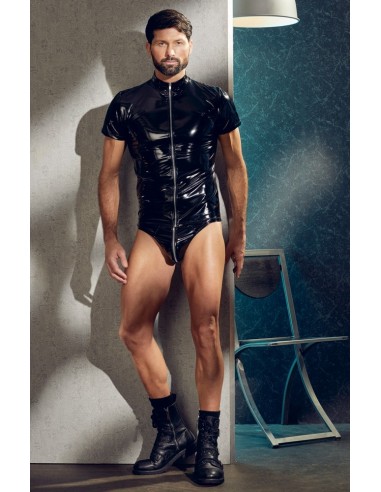 Top z zamkiem świecący Vinyl Shirt men S - Koszule, koszulki, podkoszulki - 3