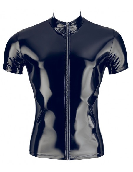 Top z zamkiem świecący Vinyl Shirt men S - Koszule, koszulki, podkoszulki - 4