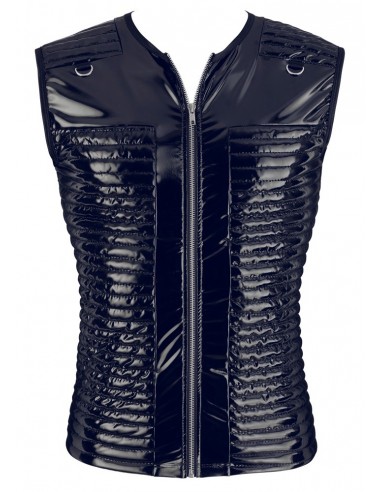 Top bez ramion świecący Vinyl Shirt men Biker S - Koszule, koszulki, podkoszulki - 4