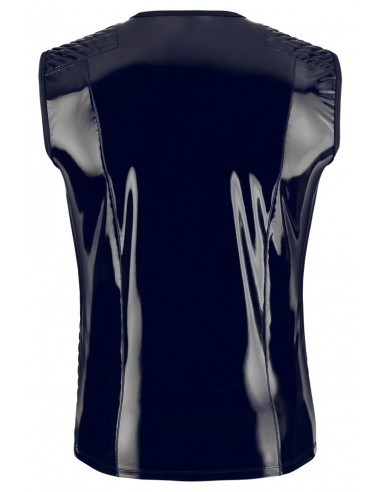 Top bez ramion świecący Vinyl Shirt men Biker S - Koszule, koszulki, podkoszulki - 6