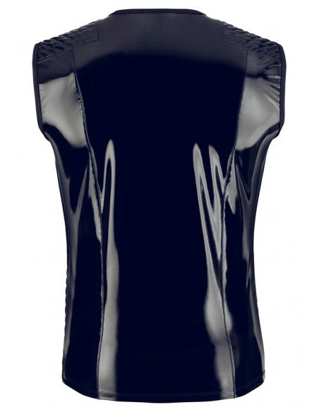 Top bez ramion świecący Vinyl Shirt men Biker S - Koszule, koszulki, podkoszulki - 6