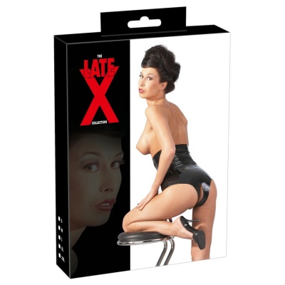 Pas do pończoch High Rise Latex Briefs - 1