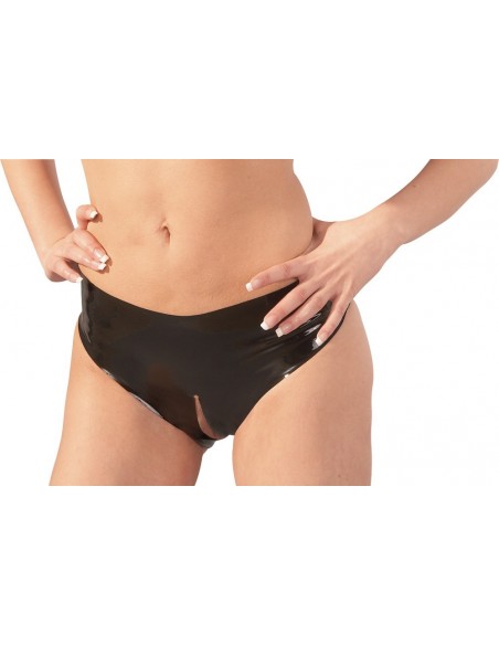 Majteczki z wycięciem Latex String black S-L - Wetlook, Vinyl, Datex, Latex - 2