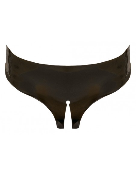 Majteczki z wycięciem Latex String black S-L - Wetlook, Vinyl, Datex, Latex - 3