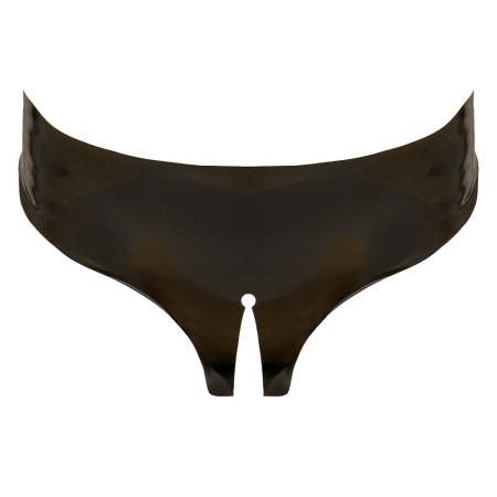 Majteczki z wycięciem Latex String black - 3