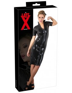 Klasyczna sukienka Latex Dress Zip S - Wetlook, Vinyl, Datex, Latex - 1
