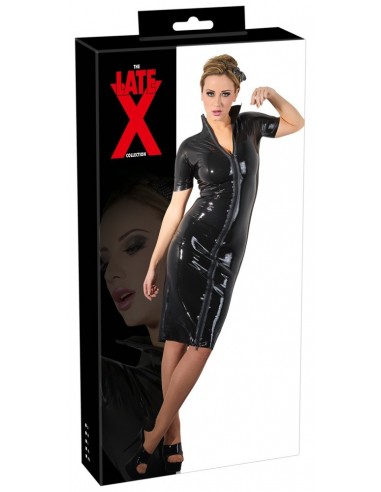 Klasyczna sukienka Latex Dress Zip S - Wetlook, Vinyl, Datex, Latex - 1