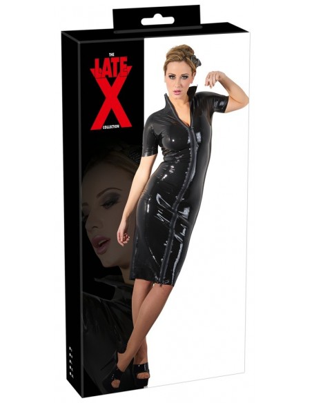 Klasyczna sukienka Latex Dress Zip S - Wetlook, Vinyl, Datex, Latex - 1