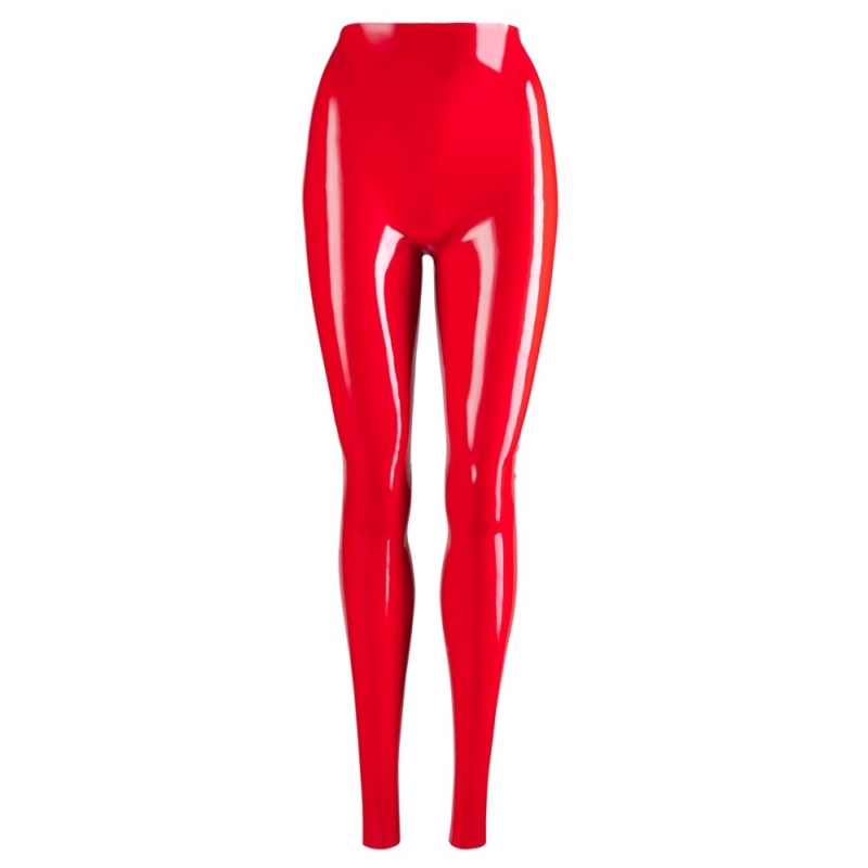 Spodnie legginsy Latex red - 8
