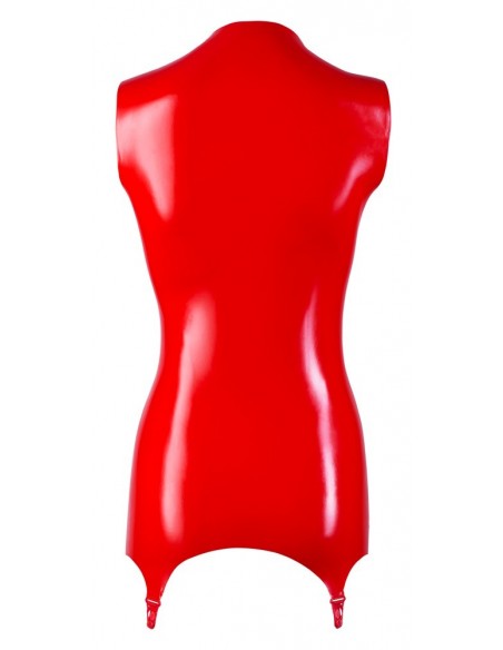 Baskinka Latex Basque red S - Wetlook, Vinyl, Datex, Latex - 7