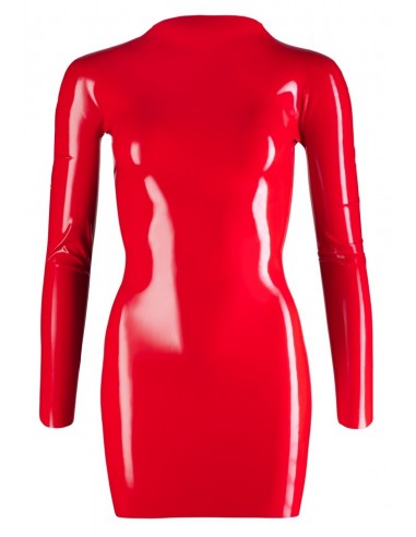 Sukienka Latex Mini Dress red L - Wetlook, Vinyl, Datex, Latex - 5