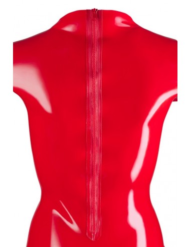 Sukienka Latex Mini Dress red L - Wetlook, Vinyl, Datex, Latex - 6