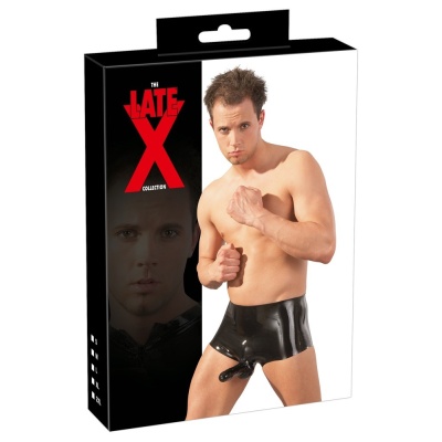 Lateksowe bokserki Men's Latex Pants black - 1