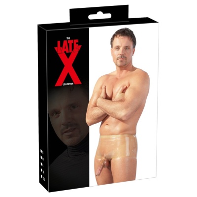 Lateksowe bokserki Men's Latex Pants transp. - 1