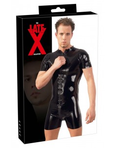 Kostium ultra seks Men's Latex Playsuit S - Komplety, kostiumy - 1