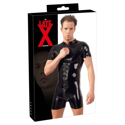 Kostium ultra seks Men's Latex Playsuit - 1