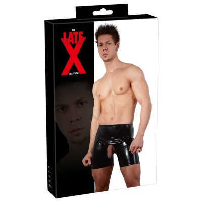 Lateksowe bokserki Men's Latex Pants black - 1