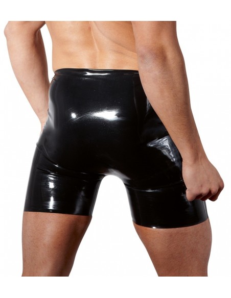 Lateksowe bokserki Men's Latex Pants black S - Bokserki - 3