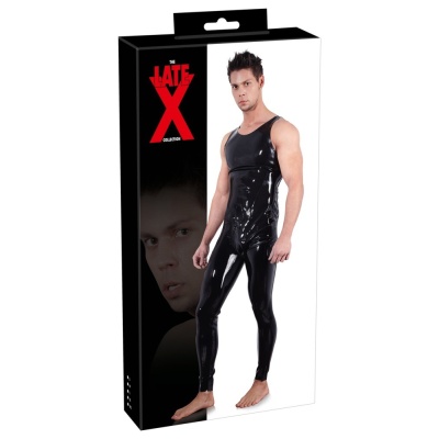 Gorący kostium Men's Latex Jumpsuit - 1