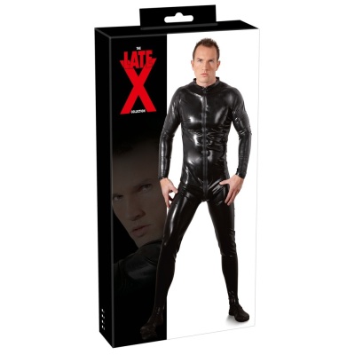 Kostium z zapięciem Men´s Latex Jumpsuit - 1
