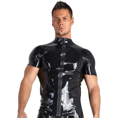 Gorąca koszula Men's Latex Shirt - 1 2