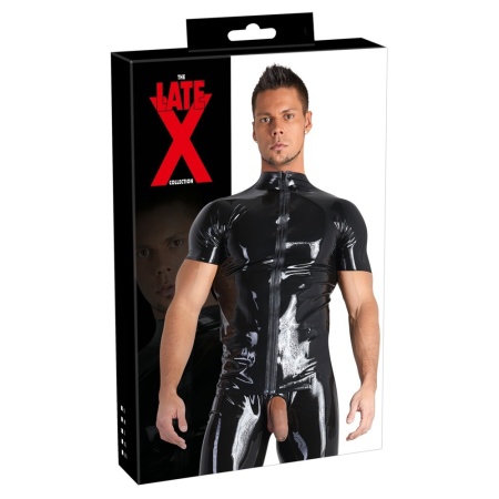 Gorąca koszula Men's Latex Shirt 2XL - 1