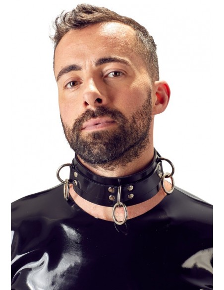 Latex Collar - Uprzęże BDSM - 5