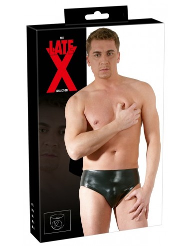 Slipy z dildo Latex Men's Briefs S - Stringi, slipy - 1
