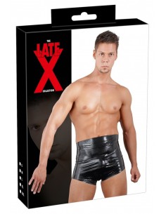 Czarne obcisłe Latex Diaper black S - Bokserki - 1