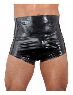 Czarne obcisłe Latex Diaper black S - Bokserki - 1 2