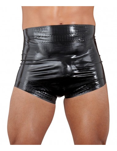 Czarne obcisłe Latex Diaper black S - Bokserki - 2