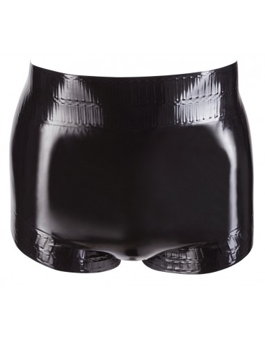 Czarne obcisłe Latex Diaper black S - Bokserki - 3