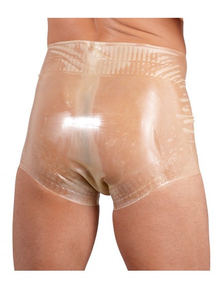 Białe prześwitujące Latex Diaper Briefs S - Bokserki - 3