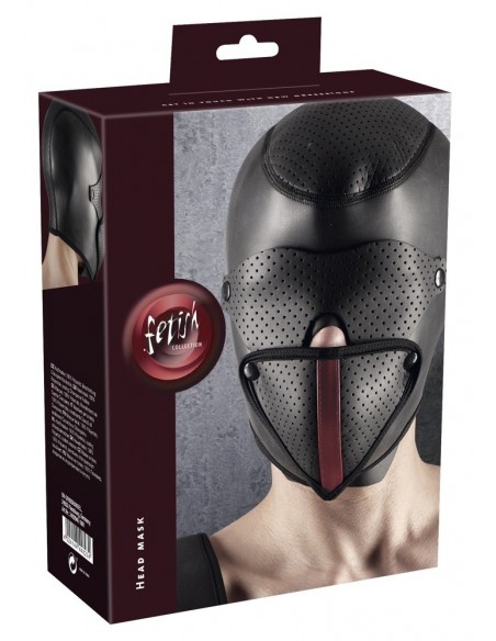 Maska BDSM Head Mask Black - Maski i kaptury - 1