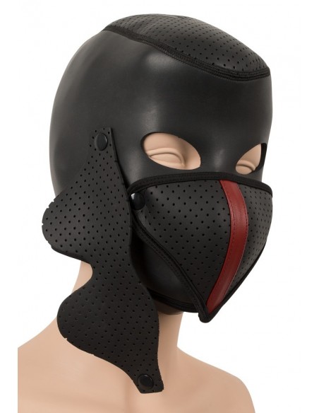 Maska BDSM Head Mask Black - Maski i kaptury - 4