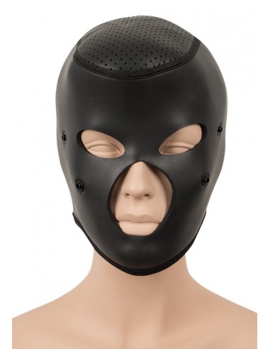 Maska BDSM Head Mask Black - Maski i kaptury - 5
