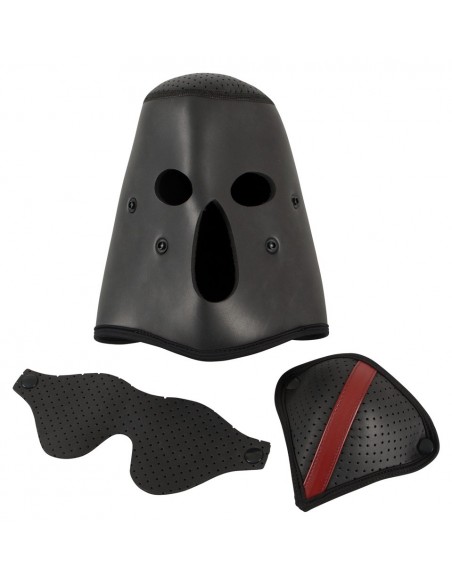 Maska BDSM Head Mask Black - Maski i kaptury - 8